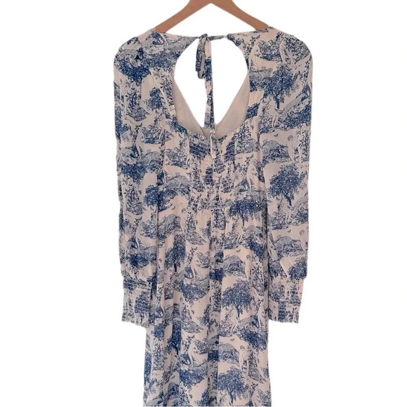 Reformation Lindero Novelty Midi Dress In Pastoral Size: 0 - Picture 8 of 12